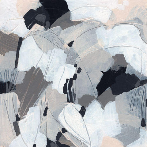 Cloud Path I White Modern Wood Framed Art Print by Vess, June Erica