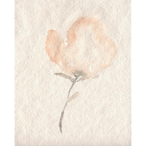 Fleur Petite II White Modern Wood Framed Art Print by Goldberger, Jennifer