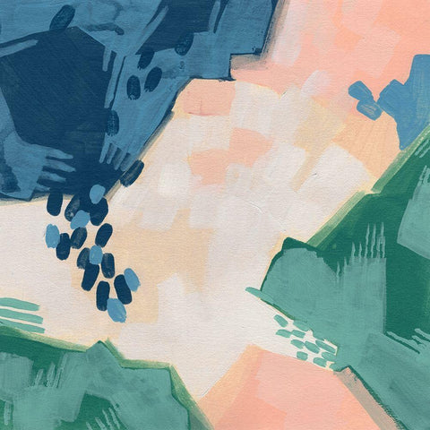 Pixel Data I Gold Ornate Wood Framed Art Print with Double Matting by Vess, June Erica