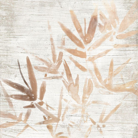 Neutral Palm Fossil IV Gold Ornate Wood Framed Art Print with Double Matting by Vess, June Erica