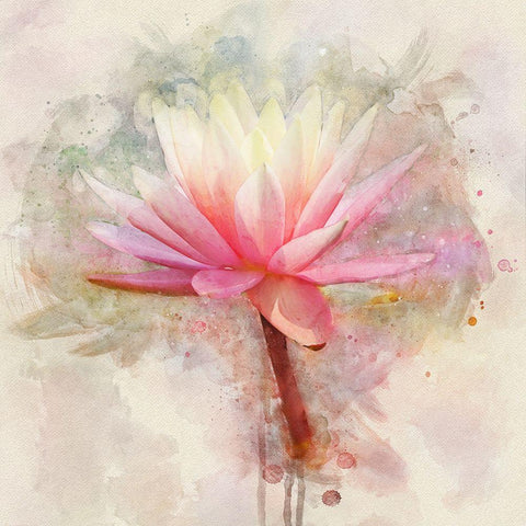 Pretty in Pastel I White Modern Wood Framed Art Print by Robertson, Leda