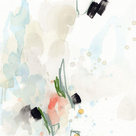 Subtle Dream I White Modern Wood Framed Art Print by Vess, June Erica