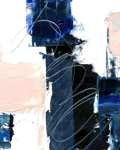 Untangle I Black Ornate Wood Framed Art Print with Double Matting by Harper, Ethan