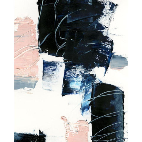 Untangle II Black Modern Wood Framed Art Print by Harper, Ethan