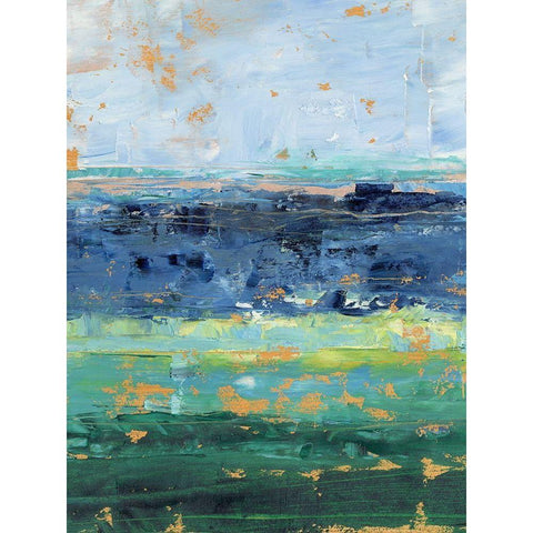 Earth and Sea I Gold Ornate Wood Framed Art Print with Double Matting by Harper, Ethan