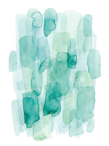 Water Whispers I White Modern Wood Framed Art Print with Double Matting by Popp, Grace