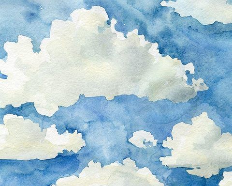 California Sky I Black Ornate Wood Framed Art Print with Double Matting by Caroline, Emma