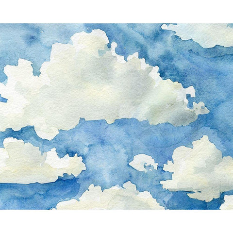 California Sky I Black Modern Wood Framed Art Print with Double Matting by Caroline, Emma