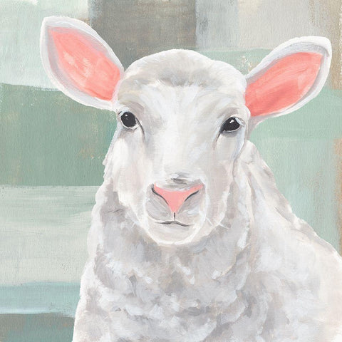 Cotton Ball II Black Modern Wood Framed Art Print by Warren, Annie