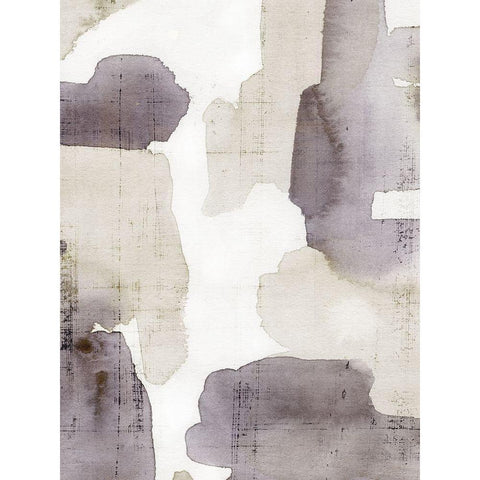Tessera Wash II Black Modern Wood Framed Art Print with Double Matting by Warren, Annie