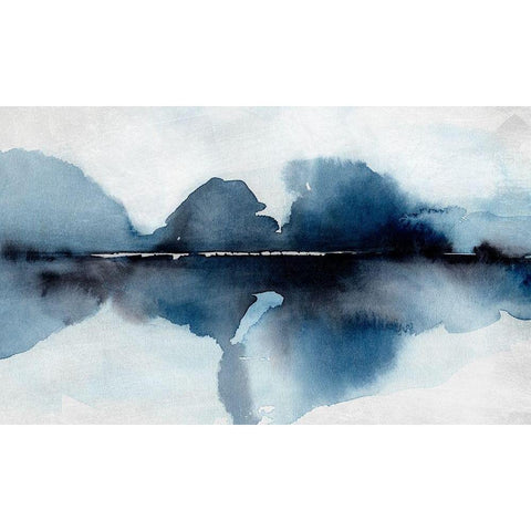 Mystic Horizon I Black Modern Wood Framed Art Print with Double Matting by Warren, Annie