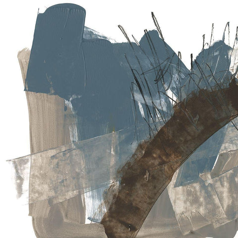 Neutral Arc I Black Modern Wood Framed Art Print by Goldberger, Jennifer