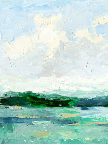 Forecast I Black Ornate Wood Framed Art Print with Double Matting by Harper, Ethan