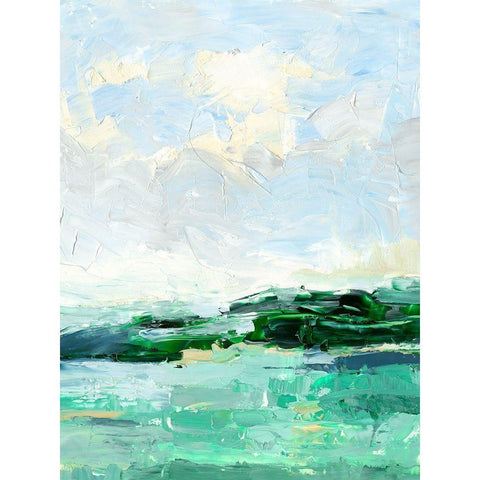 Forecast II Black Modern Wood Framed Art Print with Double Matting by Harper, Ethan