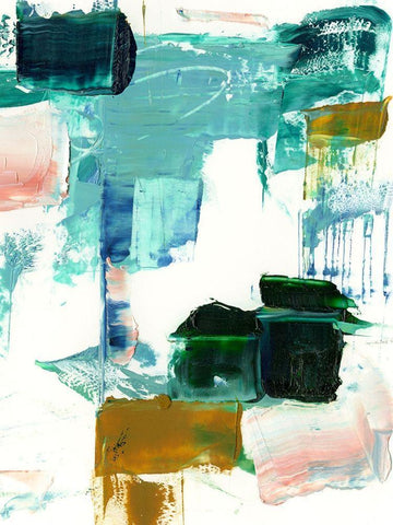 Tag I Black Ornate Wood Framed Art Print with Double Matting by Harper, Ethan