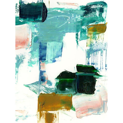 Tag I White Modern Wood Framed Art Print by Harper, Ethan