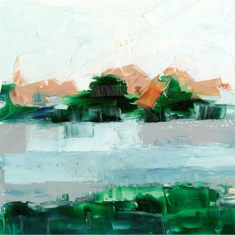 Sienna Sunset II Black Modern Wood Framed Art Print with Double Matting by Harper, Ethan