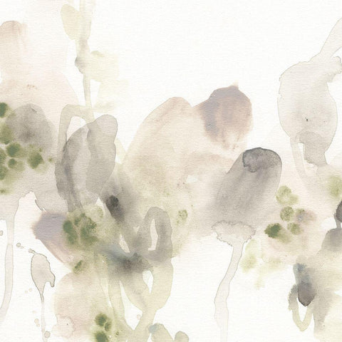 Verdigris System I White Modern Wood Framed Art Print with Double Matting by Vess, June Erica