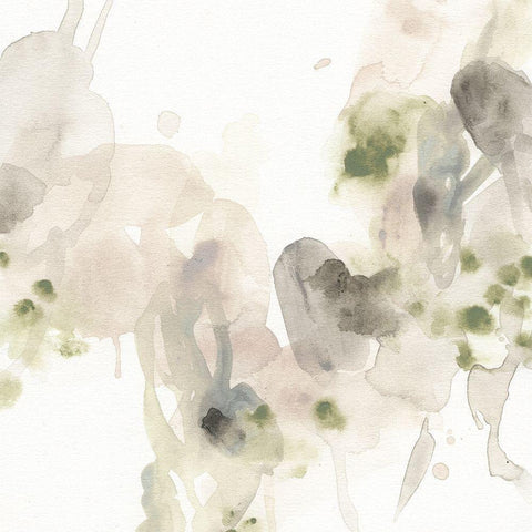 Verdigris System II Black Modern Wood Framed Art Print with Double Matting by Vess, June Erica