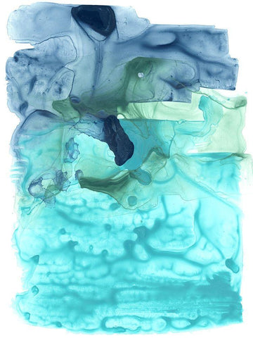 Water Weaver I White Modern Wood Framed Art Print with Double Matting by Vess, June Erica