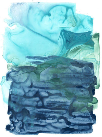 Water Weaver II White Modern Wood Framed Art Print with Double Matting by Vess, June Erica