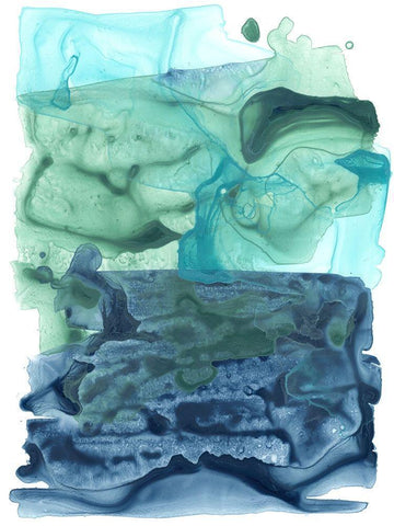 Water Weaver III White Modern Wood Framed Art Print with Double Matting by Vess, June Erica