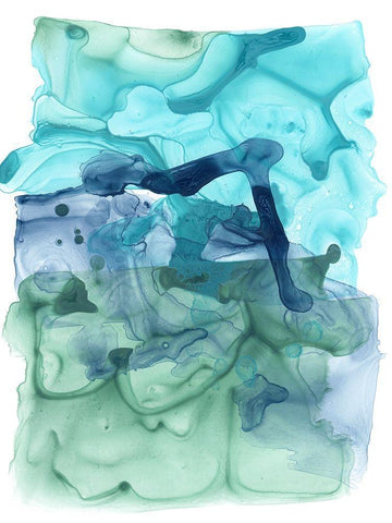 Water Weaver IV White Modern Wood Framed Art Print with Double Matting by Vess, June Erica