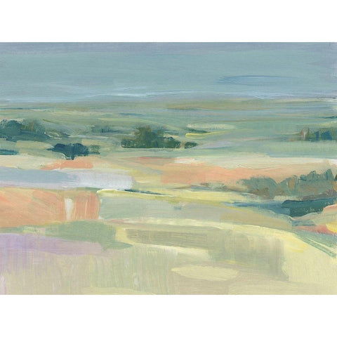 Soft Terrain II White Modern Wood Framed Art Print by OToole, Tim