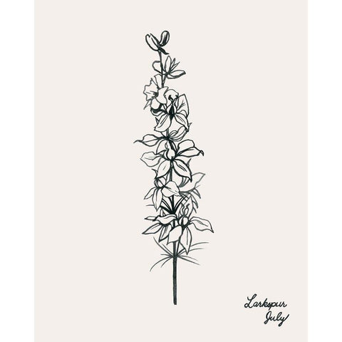 Annual Flowers VII Gold Ornate Wood Framed Art Print with Double Matting by Popp, Grace