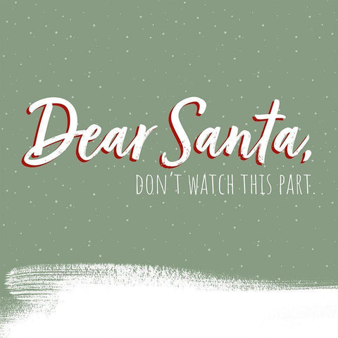 Dear Santa I Black Ornate Wood Framed Art Print with Double Matting by Popp, Grace
