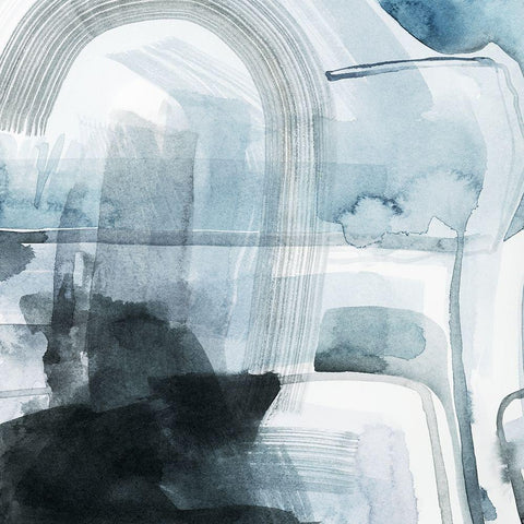 Storm Arches I Black Modern Wood Framed Art Print with Double Matting by Popp, Grace