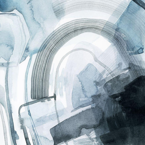 Storm Arches II Black Ornate Wood Framed Art Print with Double Matting by Popp, Grace