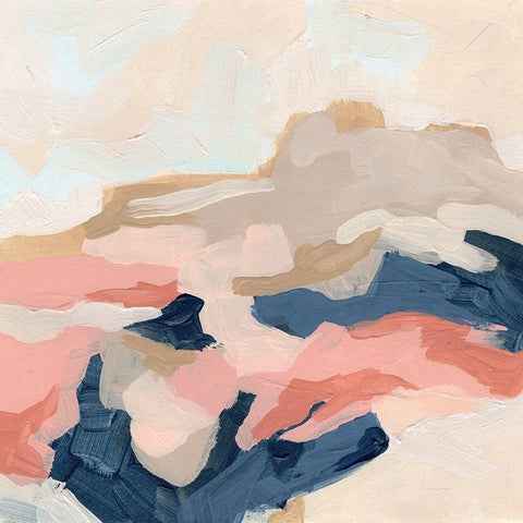 Dappled Mesa I Black Modern Wood Framed Art Print by Vess, June Erica