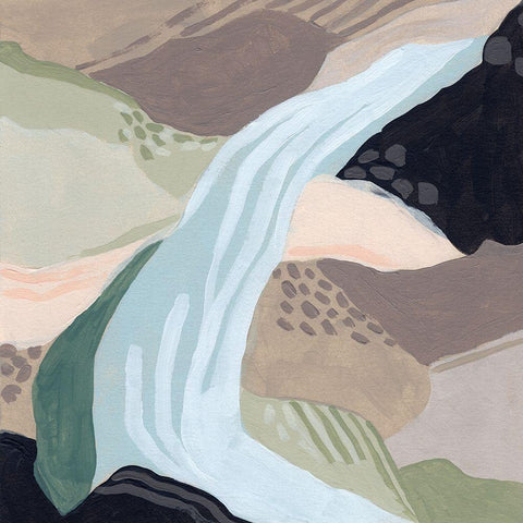 River Bow II White Modern Wood Framed Art Print by Vess, June Erica