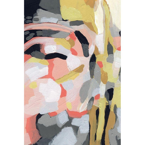 Fortune Current I White Modern Wood Framed Art Print by Vess, June Erica