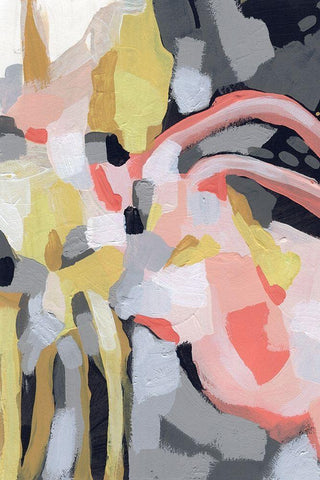 Fortune Current II White Modern Wood Framed Art Print with Double Matting by Vess, June Erica