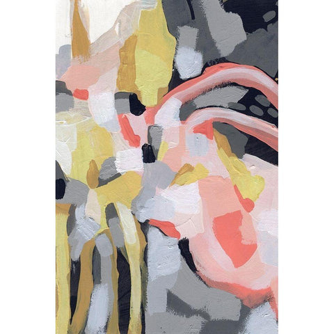 Fortune Current II Black Modern Wood Framed Art Print by Vess, June Erica