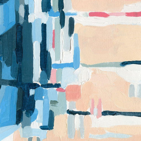 Summer Abstraction III Black Modern Wood Framed Art Print by Caroline, Emma