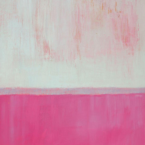 Raspberry Mint I White Modern Wood Framed Art Print by Young, Carol