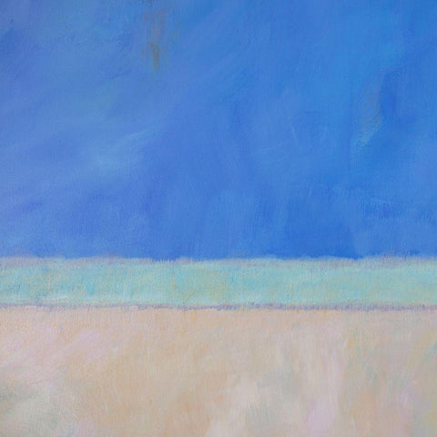 Wintergreen Sea I White Modern Wood Framed Art Print by Young, Carol