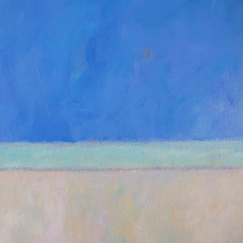 Wintergreen Sea II Black Modern Wood Framed Art Print with Double Matting by Young, Carol