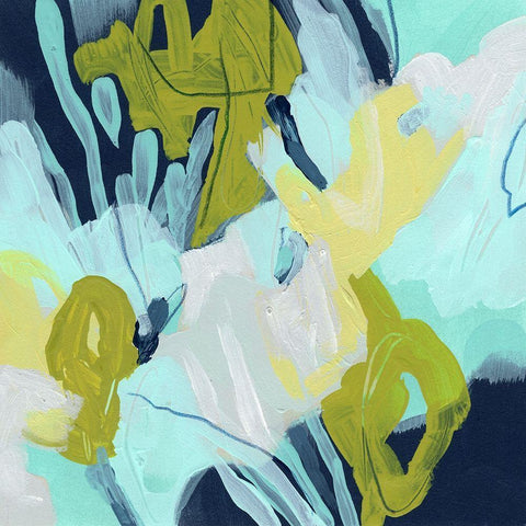 Pistil I Gold Ornate Wood Framed Art Print with Double Matting by Vess, June Erica