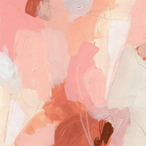 Terracotta Cloud II Black Modern Wood Framed Art Print with Double Matting by Vess, June Erica