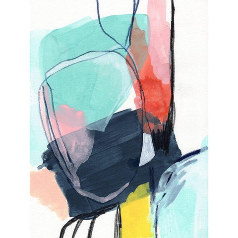 Color Wish I Black Modern Wood Framed Art Print with Double Matting by Vess, June Erica