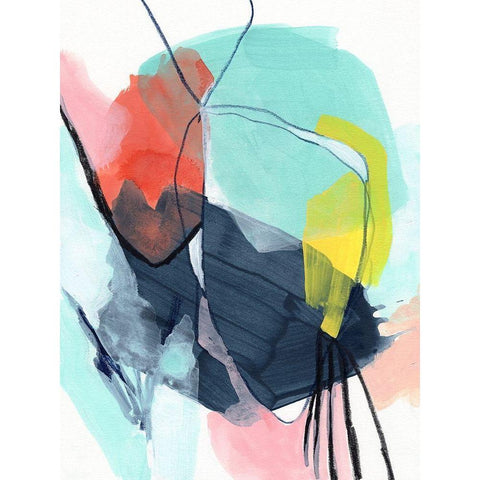 Color Wish II Black Modern Wood Framed Art Print with Double Matting by Vess, June Erica