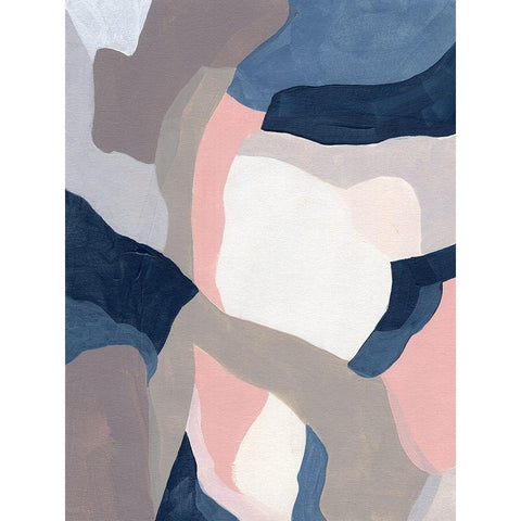 Intertwined Tones I Black Modern Wood Framed Art Print with Double Matting by Vess, June Erica