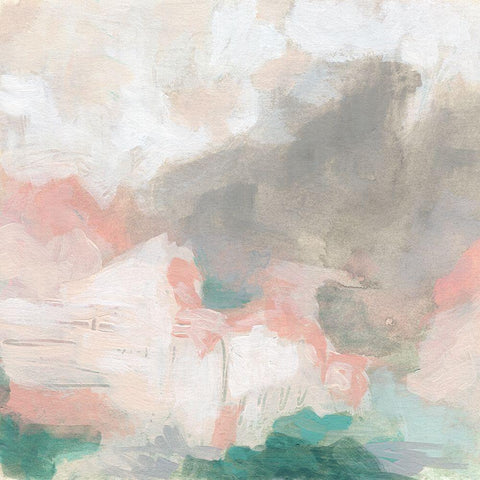 Sunset Clouds I White Modern Wood Framed Art Print by Vess, June Erica