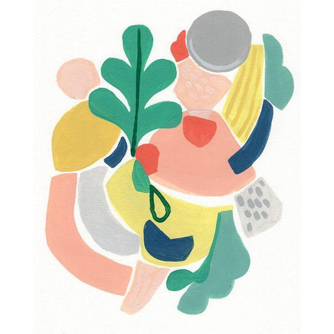 Scene Shift I Black Modern Wood Framed Art Print by Vess, June Erica