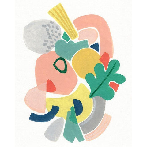 Scene Shift II Black Modern Wood Framed Art Print with Double Matting by Vess, June Erica