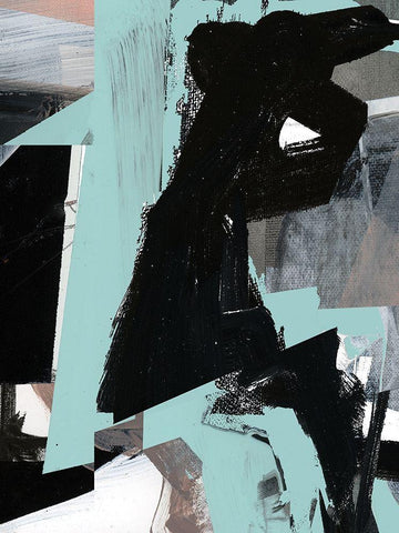 Mix III Black Ornate Wood Framed Art Print with Double Matting by Cartissi